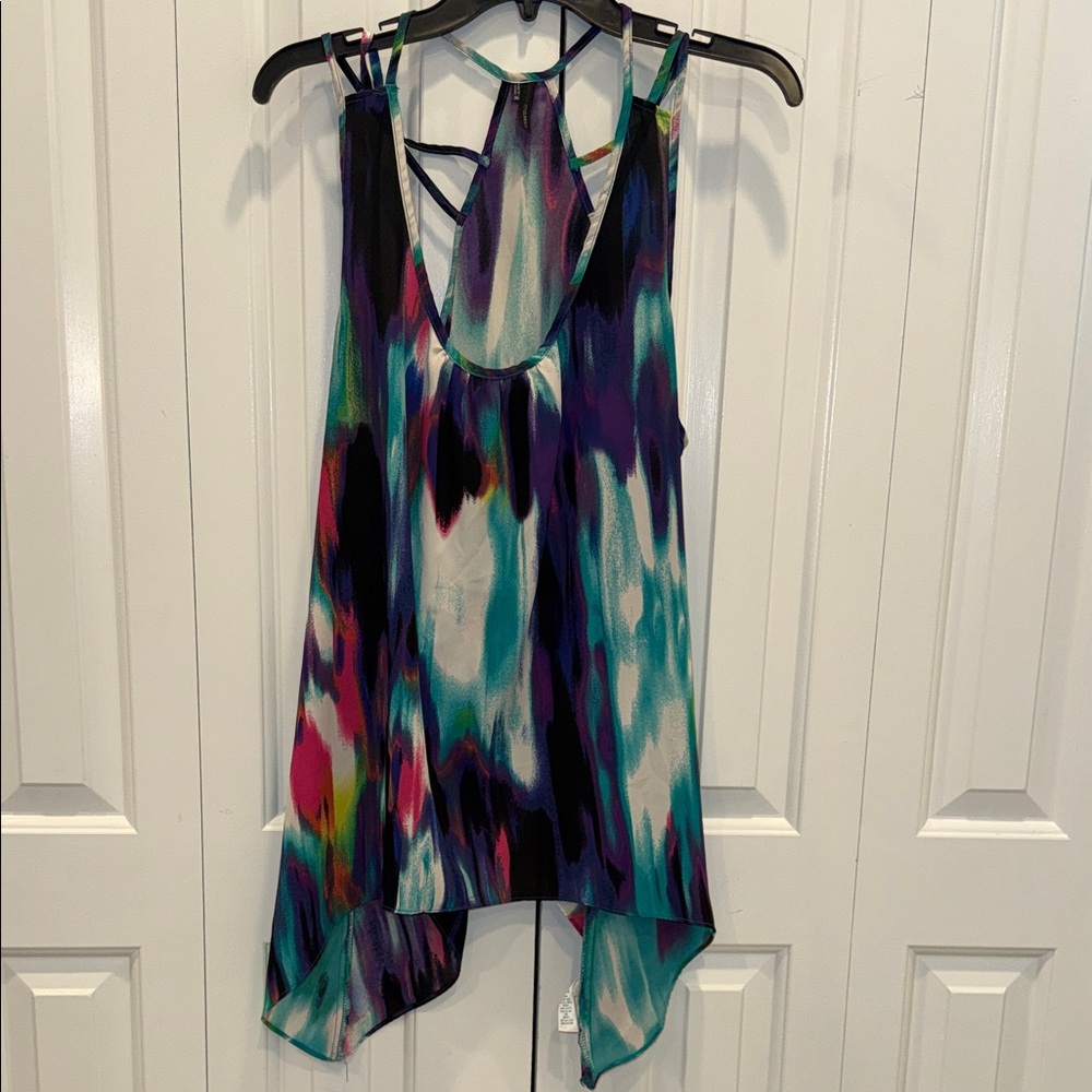 Maurices Multicolor Strappy High-Low Tank Top